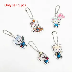 1 Piece,Kpop Keychain, Cute Cartoon Anime Key Chain,Bag Charm, Car Home Decor, Fashion Accessory,Birthday Gift,Celebrity Merchandise