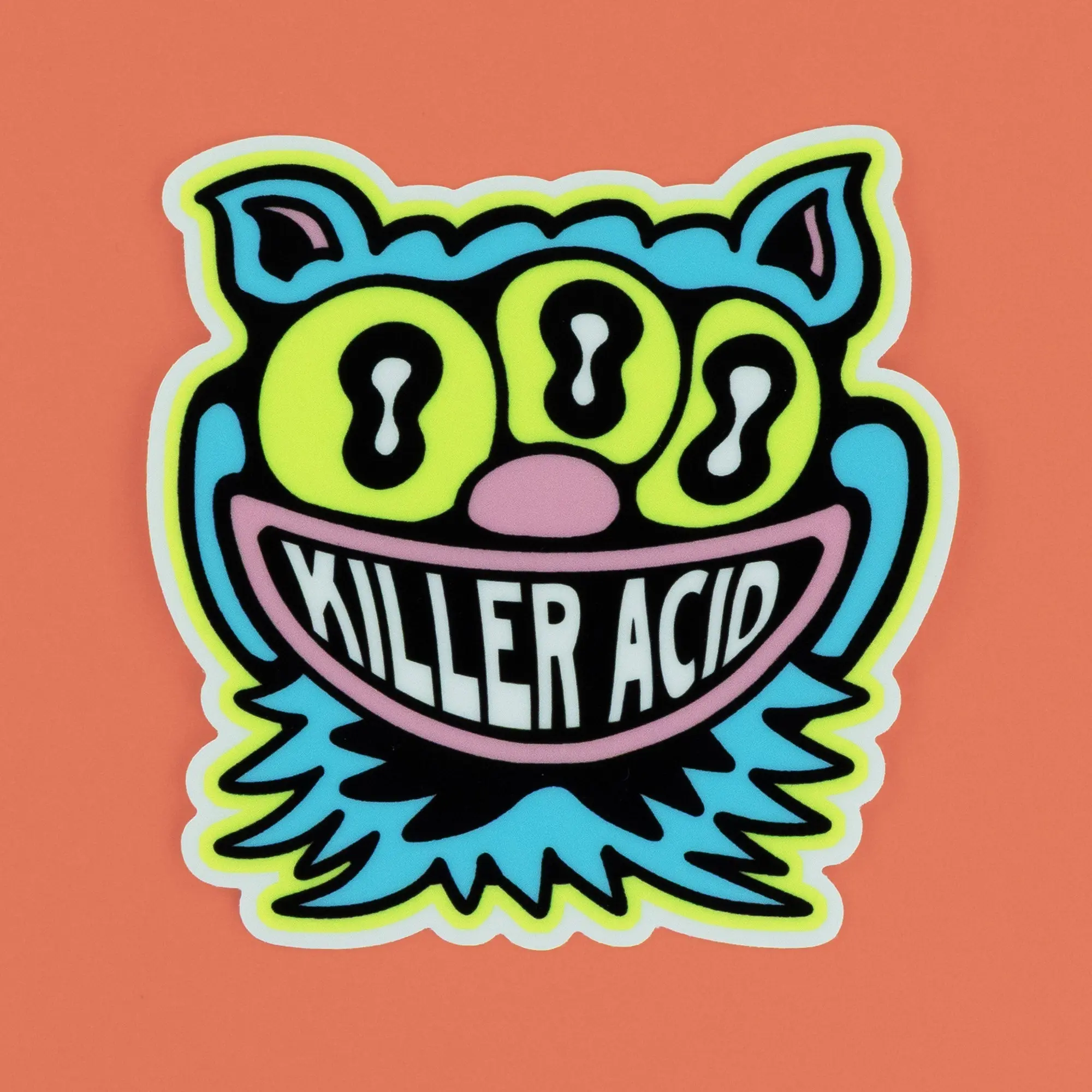 Killer Acid Glow Sticker