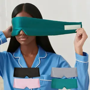 Real Silk Eye Mask, Full Coverage Soft Fabric, Smooth Texture, Safe Skin-Friendly, Comfortable Fit, Reusable Ice Pack, Sleep Aid Tool