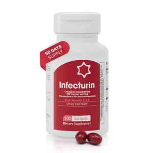Infecturin Cranberry Concentrate 280 mg with Vitamin C & E – 100 Softgels