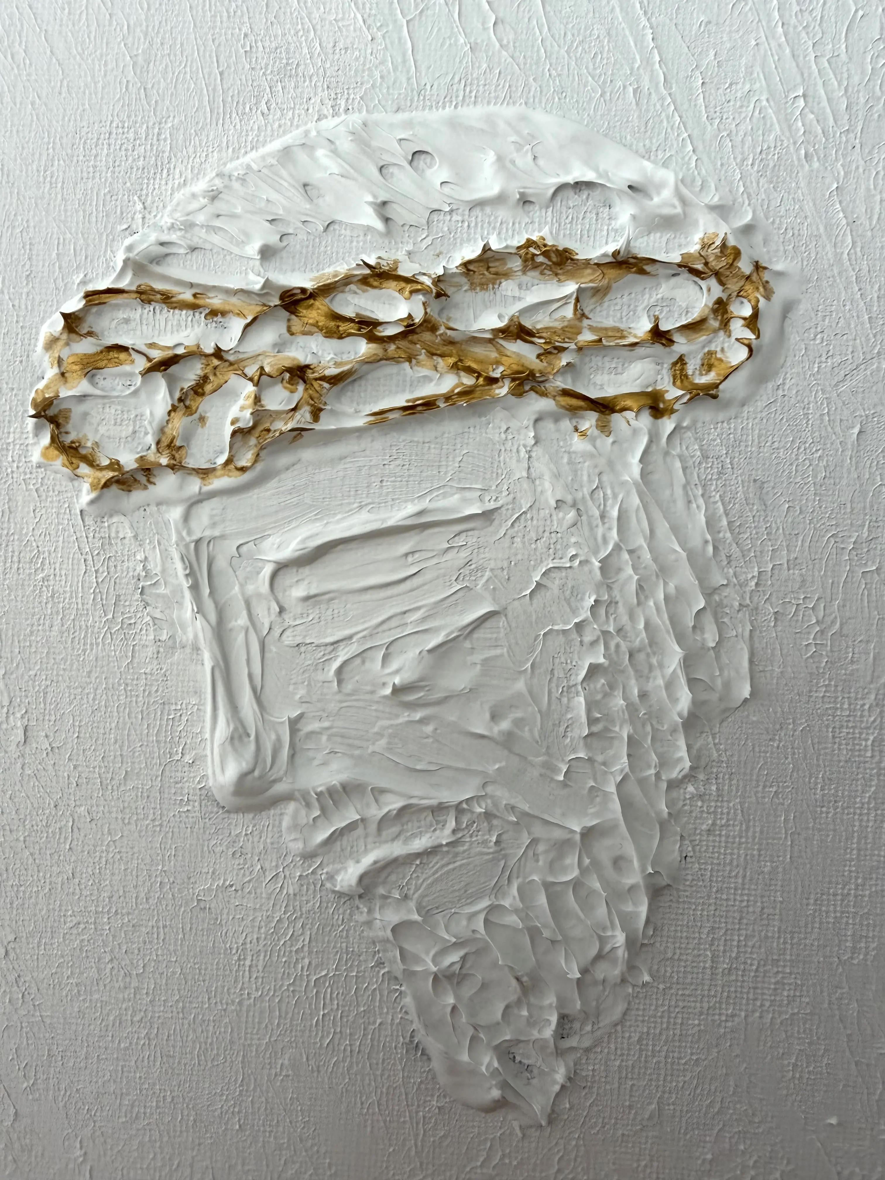 Minimalist Textured Jesus Canvas Wall Art Handmade 3D Religious Aesthetic Painting 11x14 inches