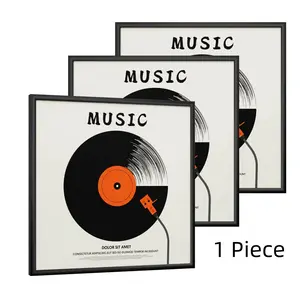 Vinyl Record Frame, 12.5 X 12.5 Wall Hanging Album Cover Frames, Retro Style, Aesthetic Lp Album Cover Frame Decor