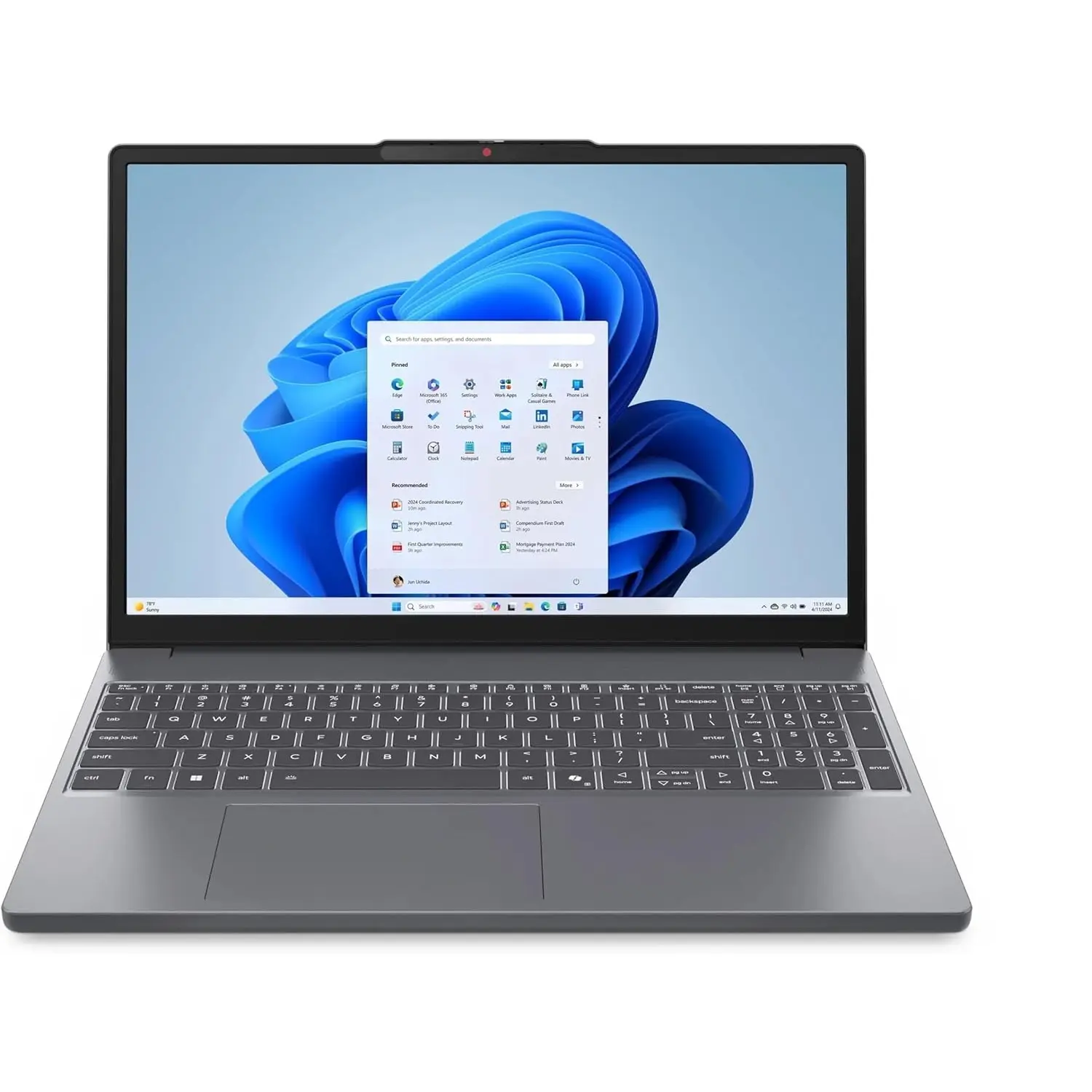 Lenovo IdeaPad Slim 3 15.3" WUXGA(1920X1200) Touchscreen Laptop, AMD Ryzen 7 8840HS, 16GB DDR5 RAM, 512GB PCIe SSD, Backlit KB, Wi-Fi, Windows 11 Home, Gray