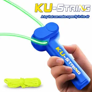 Compact Light-Up String Loop Launcher Toy, Random Color Surprise Edition, Easy-to-Hold Rechargeable Glow-in-the-Dark Rope Game, 8-10 Years Kids' Handheld Interactive Toy for Playtime, Party Bags Accessory