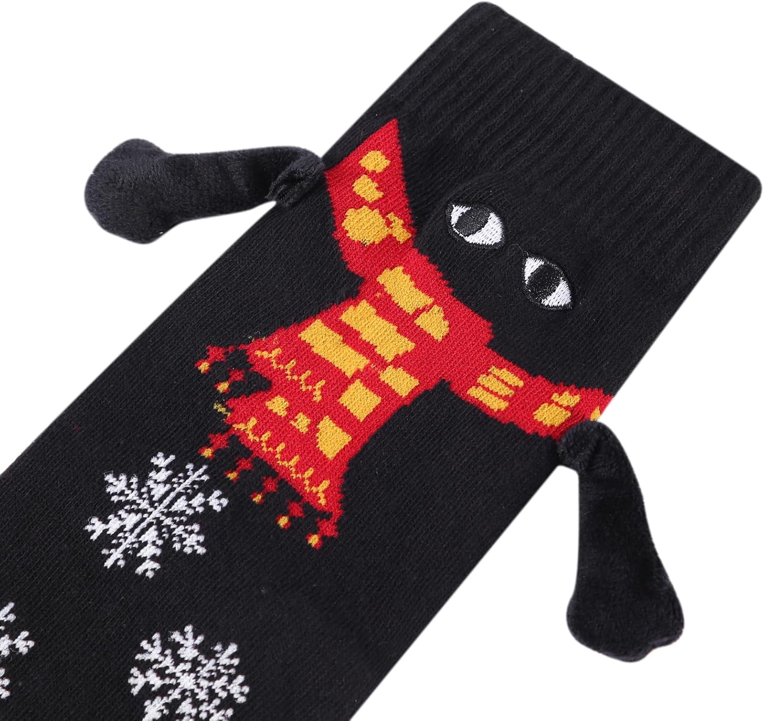 2 Pairs Magnetic Hand Holding Socks for Couples, Cute Novelty Socks That Hold Hands When Close, Funny Mid-Tube Magnet Couple Socks for Valentine's Day & Anniversary, Creative Gag Gift for Men & Women 2 Pairs Magnetic Hand Holding Socks for Couples, Cute Novelty Socks That Hold Hands When Close, Funny Mid-Tube Magnet Couple Socks for Valentine's Day & Anniversary, Creative Gag Gift for Men & Women