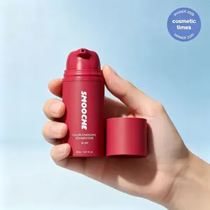 Smooche Color Changing Foundation – Shade Matching Liquid Makeup, SPF, 24H Wear, Vegan Cosmetic