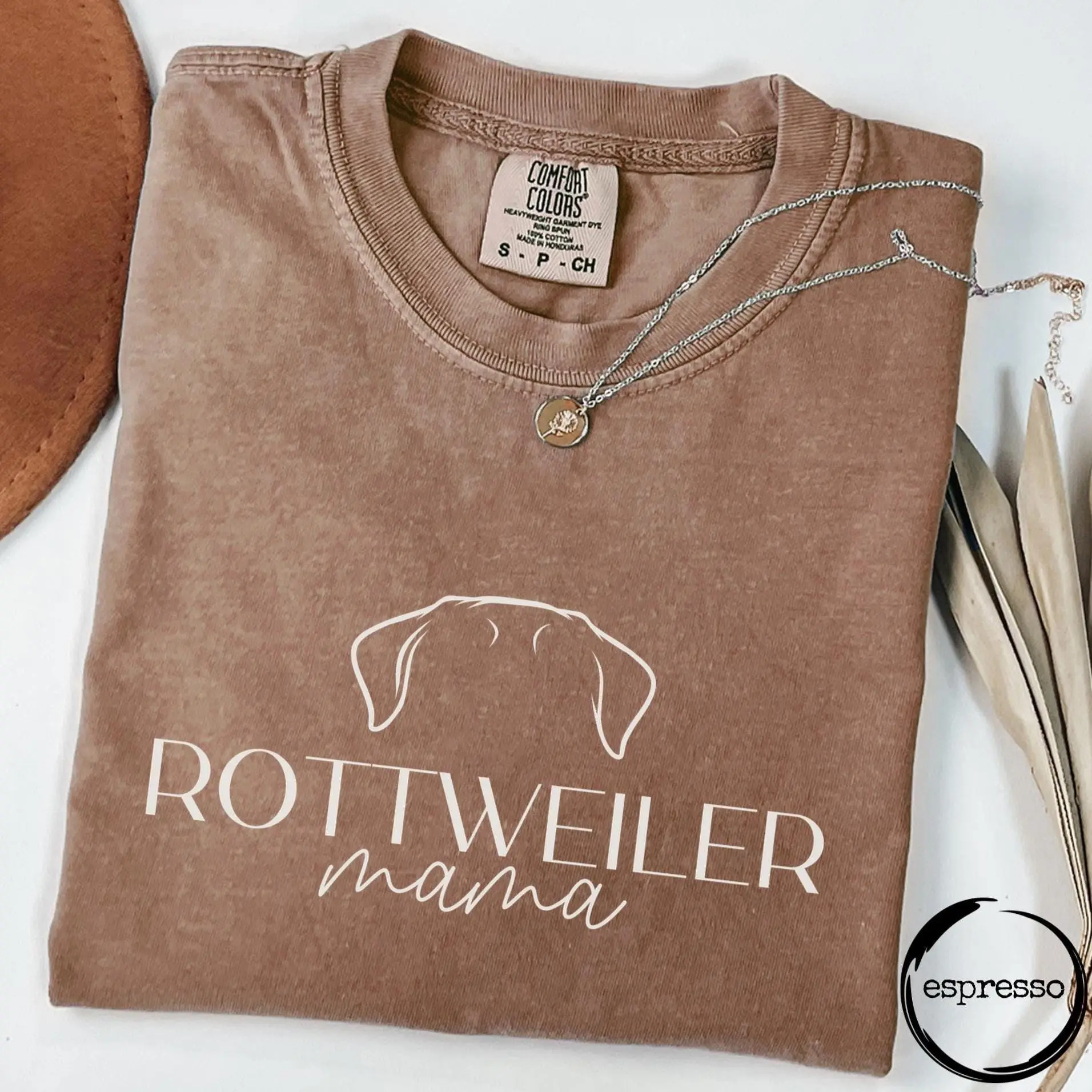 Rottweiler Mama, Comfort Colors T-Shirt, Dogs Ears, Rottweiler Dog Owner, Dog Shirt, Rottweiler mom, Rottweiler Dog Lover,Dog Shirt for Mom