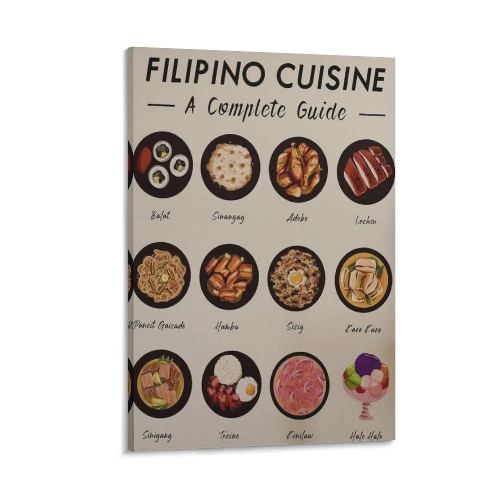 Wall Art Filipino Cuisine Philippines Food Art Poster Decor Print