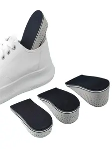 Unisex Boots Invisible Heightening Insoles, Comfortable Breathable Anti-Odor Half Pads, Small Feet Friendly Non-Saggy Design