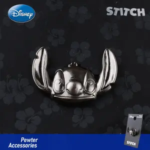 1PC Disney Officially Licensed Stitch Metal Lapel Pin Cute Cartoon Aluminium Brooch Collectible Badge for Jacket Bag or Hat Perfect Christmas and New Year Gift for Fans and Friends