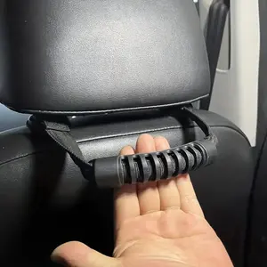2pcs Universal Car Seat Back Grab Handles, Durable Rear Grip Vehicle Handle, Easy Installation, All Cars Compatible, Automotive Accessories