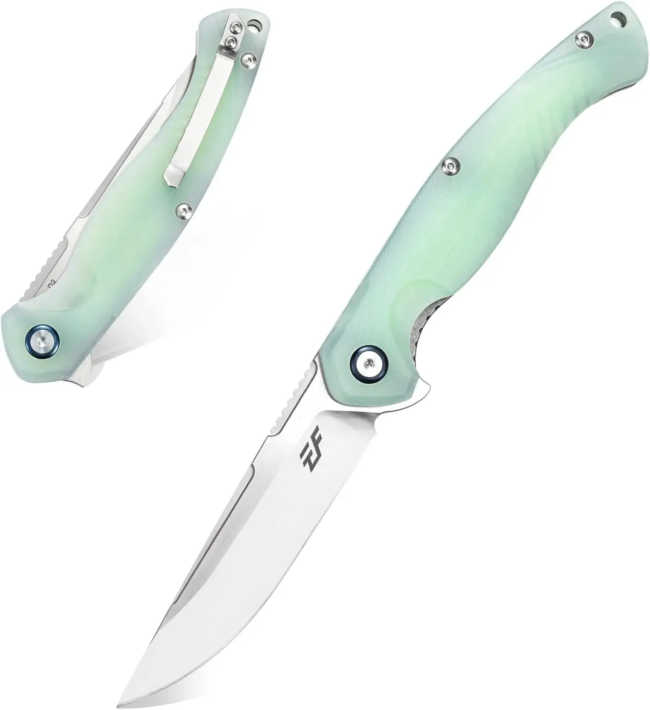 Eafengrow EF953 Folding Pocket Knife, D2 Steel Blade, Fiberglass-Reinforced Nylon Handle, Lightweight Outdoor Utility Knife for Camping, Hiking