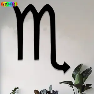 1pc Scorpio Zodiac Metal Wall Art, Intricate Scorpio Statue Mural, Ideal Gift for New Year, Halloween, Astrology Enthusiasts, Weather-Resistant Metal Wall Decor Wall Sculptures, Perfect for Bedroom Wall & Garden Fence, Stylish Horoscope-Themed Decor