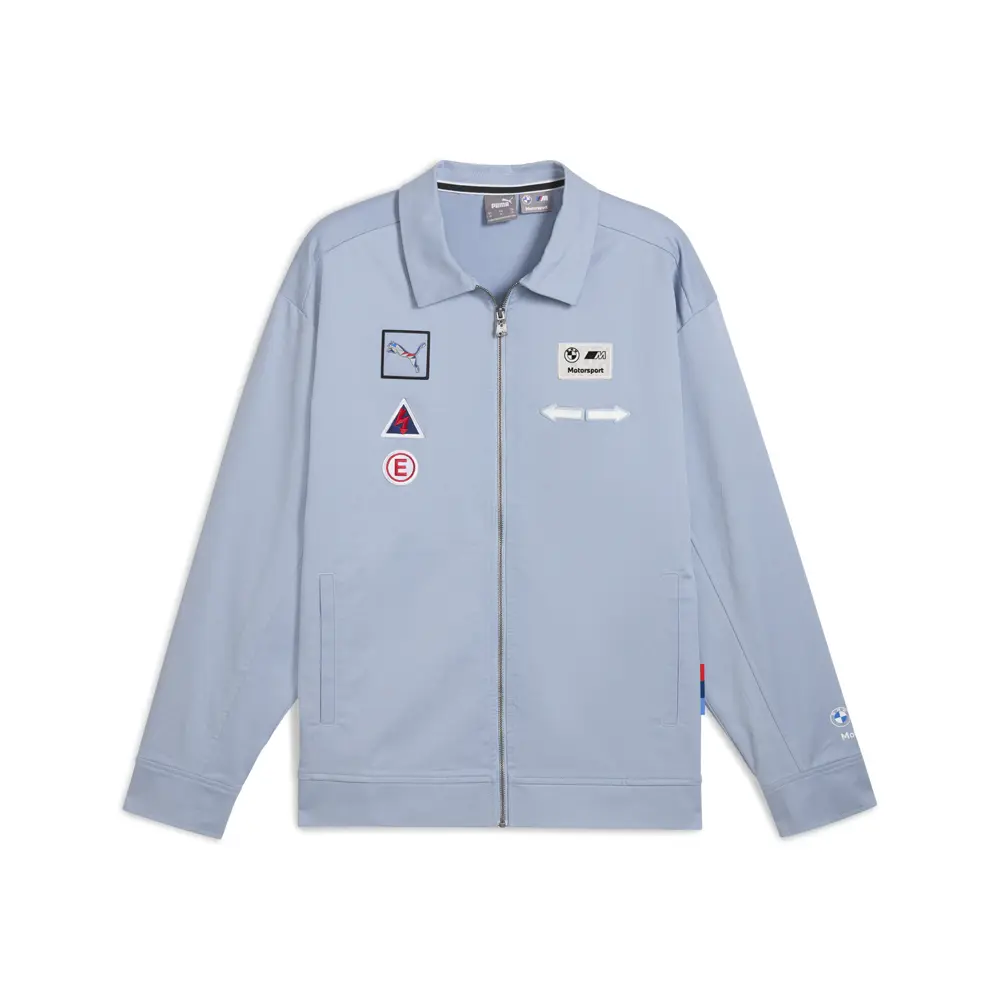 PUMA Mens Bmw M Motorsport Coach Jacket Athletic Outerwear Casual - Blue