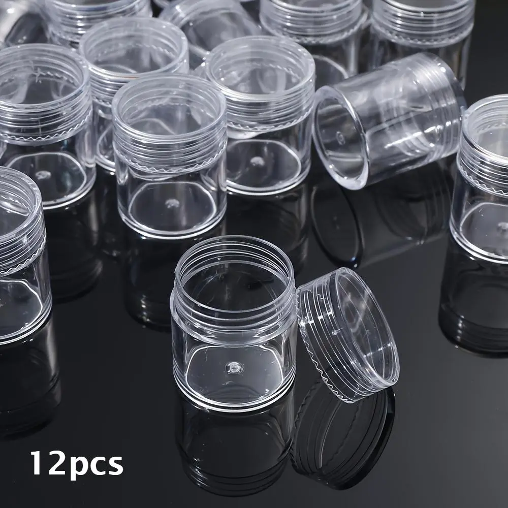 Desktop storage small round box, round covered storage jar - jewelry accessory storage box
