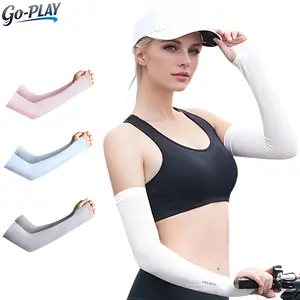 3 Pack UPF 50+ Ice Silk Cooling Arm Sleeves for Men Women - Breathable Elastic UV Sun Protection Tattoo Cover Up Anti-Slip Compression Arm Covers for Cycling Motorcycling Golf Fishing Outdoor Sports