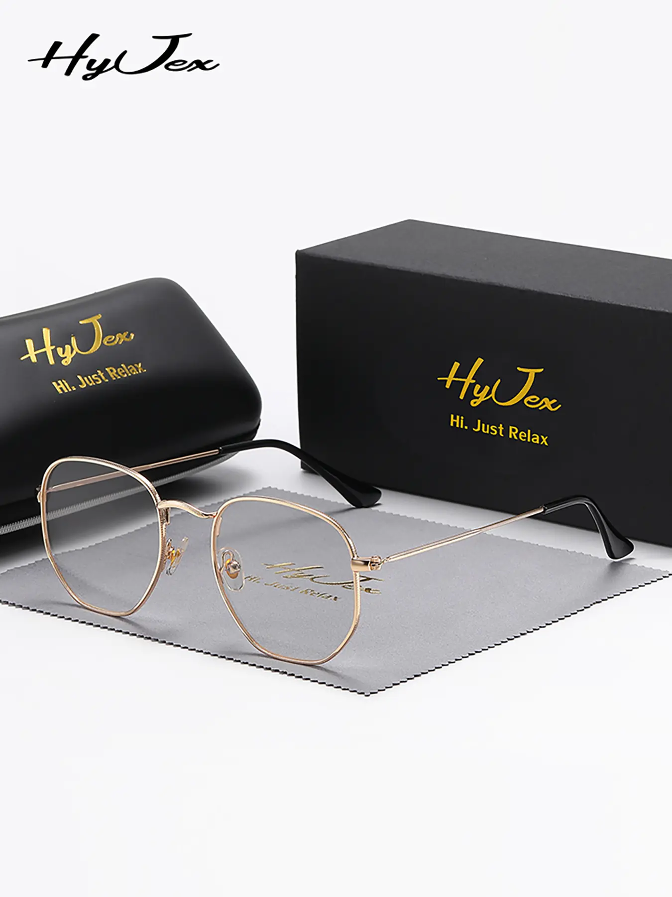 1 Piece Hyjex Unisex Irregular Full Frame Fresh Fashionable Frames glasses Trendy Casual Eyeglasses Stylish Eyeglass