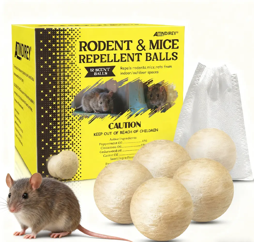 Natural Mint Rodent & Rat Repellent Balls Indoor Outdoor Car Engine ...