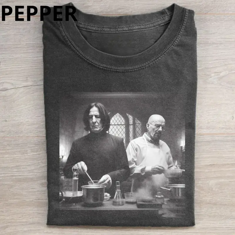 Vintage Professor Severus Snape Smoking Graphic Tee, Harry Potter 