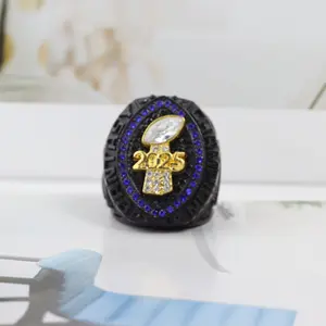Blue Diamond Gold Accessories 2025 FFL Football Championship Ring, Fan Favorite Collectibles, Holiday Gifts for Friends and Family
