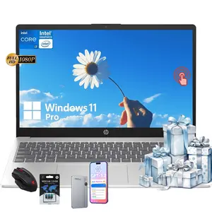 HP 2026 15.6 Touch-Screen FHD inch Laptop PC,Windows 11 Pro,Bluetooth 5.3,Intel Core i7-1355U, 32GB RAM, 512GB SSD,Wi-Fi 6,Silver,Bundle Accessory