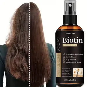Biotin Hair Care Spray 100ml Instantly smoothes and detangles, banishing dryness, knots, split ends, breakage and heat-styling damage. Provides lasting hydration and oil control. Convenient to use, instantly tames frizz. Suitable for all hair types.