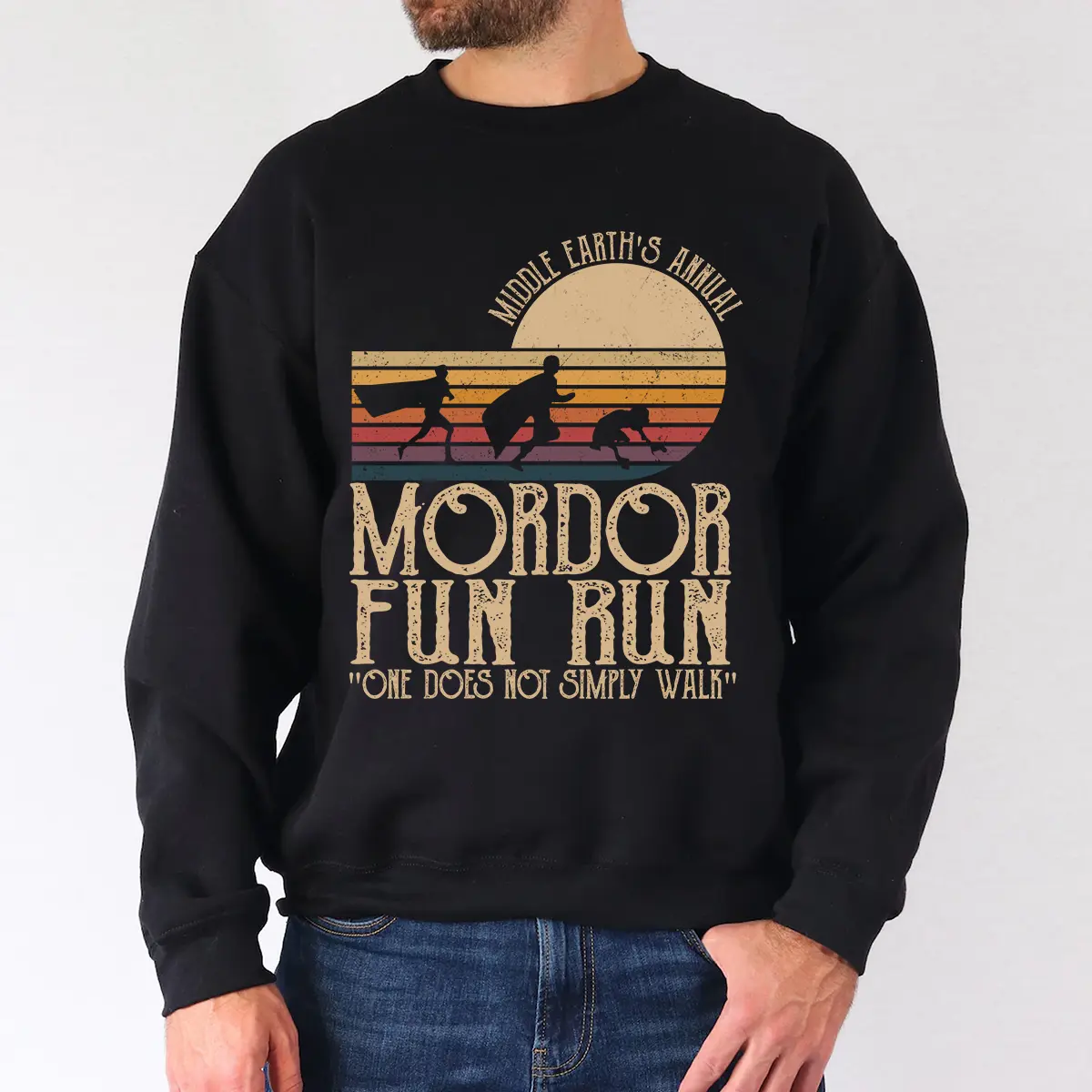 LOTR Mordorr Fun Runn Middle Earthhh T Shirt Hoodie Sweatshirt Sweater