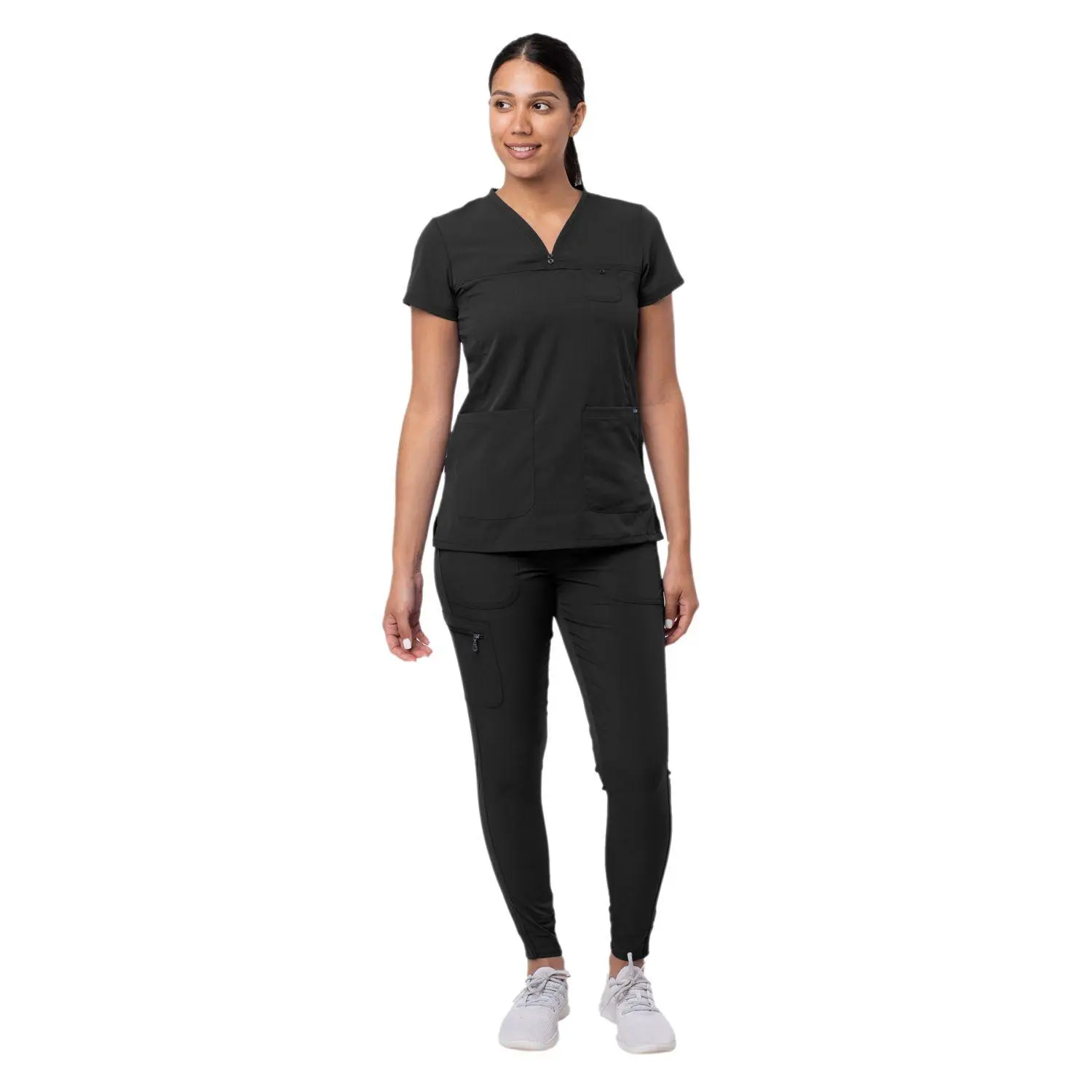 Women's Movement Booster Jogger Scrub Set by Adar XXS-3XL / Black
