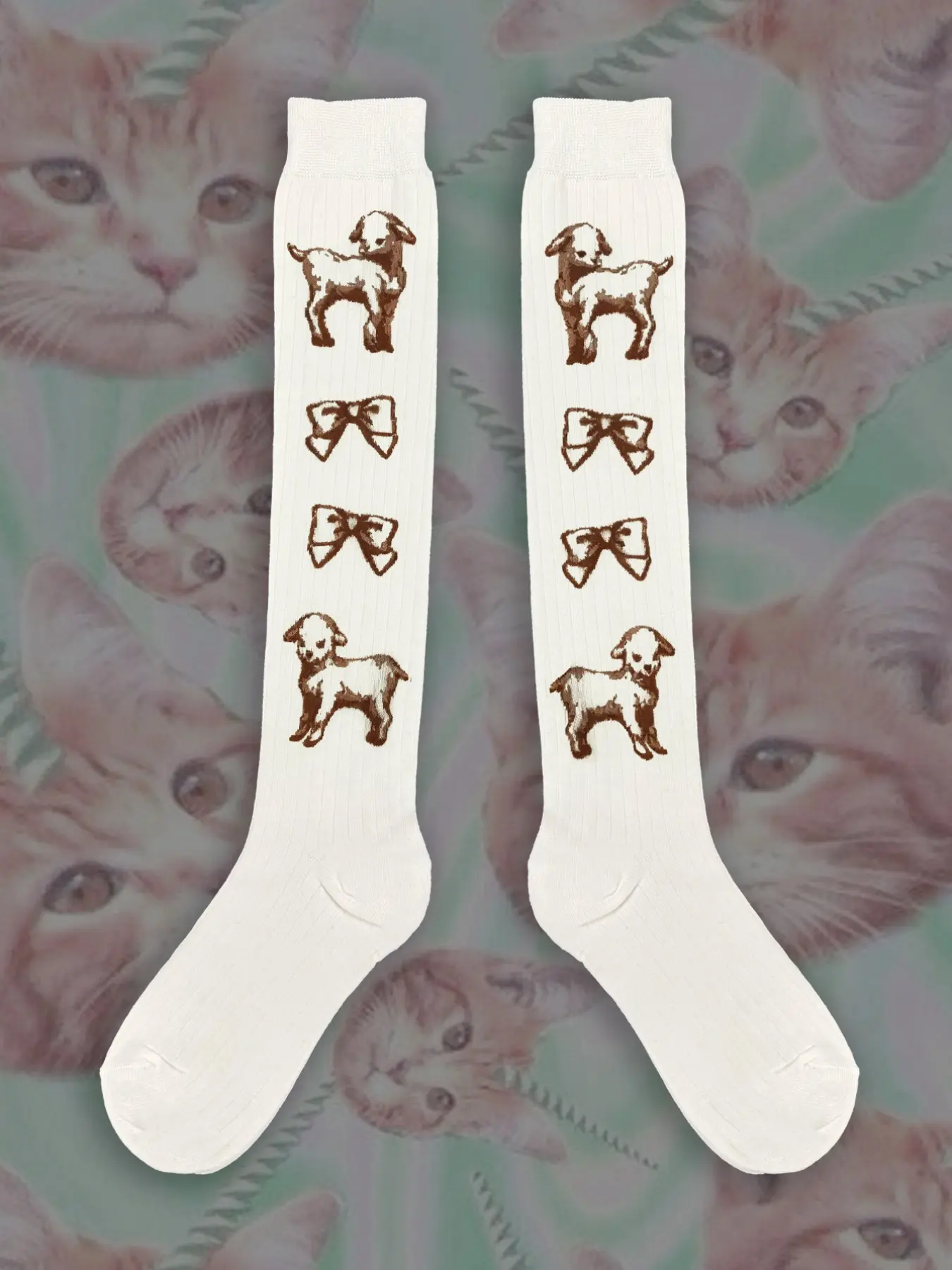 Lolita Compression Socks, Cute Sheep Knit Print Crew Socks, Calf Compression Socks, Breathable Compression Socks, Womenswear, Healthcare Heroes, Nursing Life, Tiktok Shop, Tinylemon Fyp, Fit