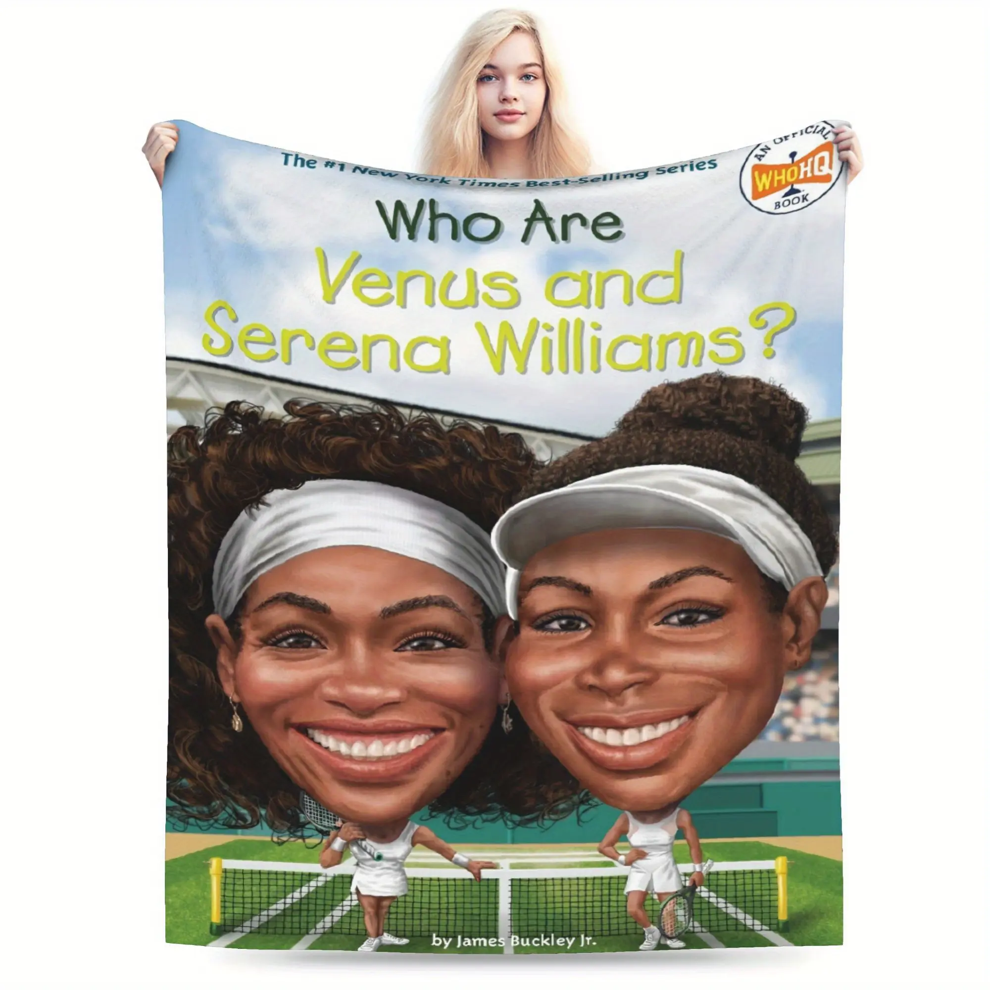 Vintage style Venus and Serena Williams tennis legend inspired print flannel blanket, a must-have for indoor and outdoor home, and a perfect gift for sports fans blanket plushthin quilt holiday gift Intense Nacho Printed Flannel Blanket