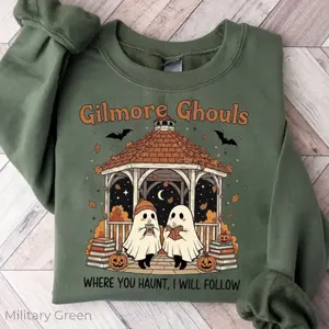 Gilmore Ghouls Sweatshirt, Halloween Fall Vibes , Autumn Festival Shirt, Spooky Gilmore Girls Fan Crewneck, Halloween Gift Shirt Mom Gift, Gift for Her, Cozy Autumn Top
