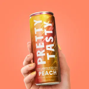 Delicious Peach Flavored Tea - Pack of 24 Cans - Beverage Natural Juice