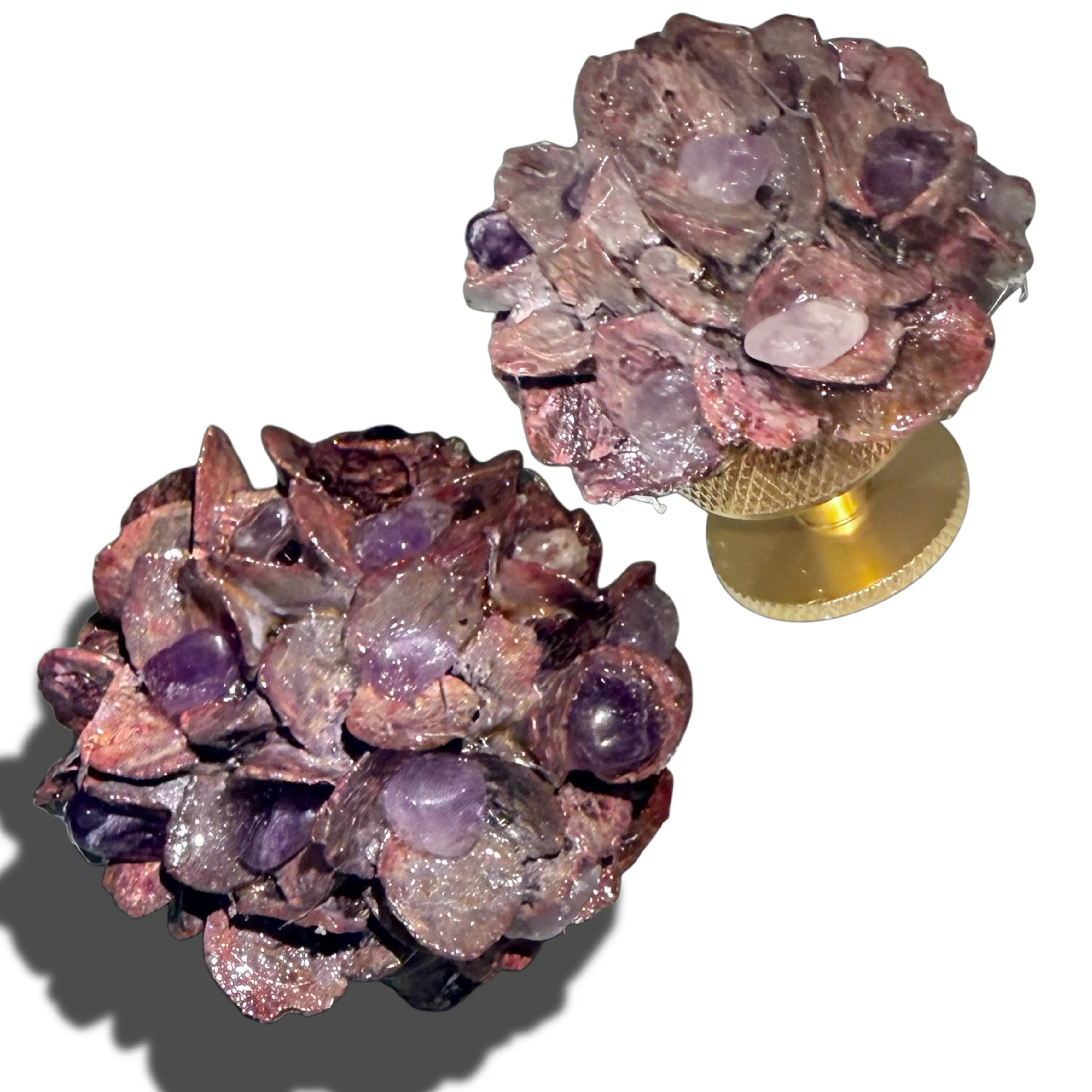 Cabinet Knobs, Handpainted Multicolor Handmade Floral Designs for Door Handles Wardrobe Kitchen or Make Up Cabinets Drawer Dresser Cupboard Pulls