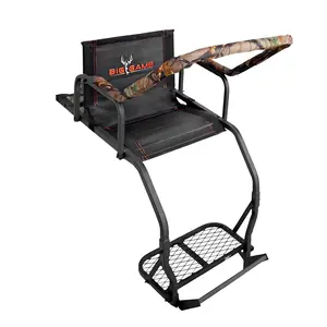 Big Game Warrior DXT 17 Foot 1 Person Deer Hunting Ladder Climbing Tree Stand Big Game Warrior DXT 17 Foot 1 Person Deer Hunting Ladder Climbing Tree Stand