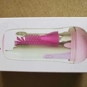 Electric Bottle Cleaning Brush, Baby Bottle Brush Cleaner, Water Bottle Cleaning Kit, Nipple Brush,Straw Cleaner Brush, 360° Rotation, Silicone Material, Waterproof,6 Packs Set for Newborns