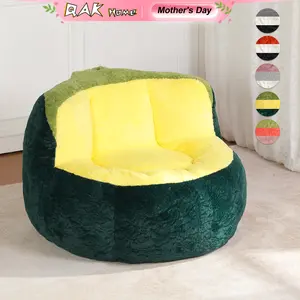 QAK Home Soft Smooth Plush Bean Bag Chair - Available in Multiple Colors - Perfect for Lounging & Relaxation