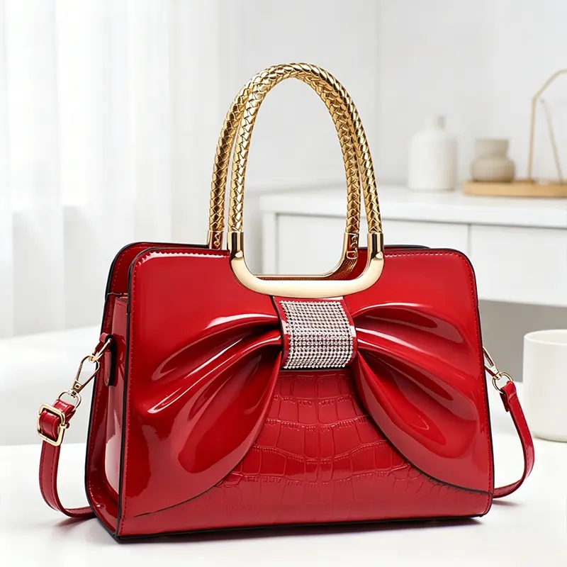 Elegant women's bags and simple handbags with butterfly patterns, classic crossbody bags with leather straps for everyday use