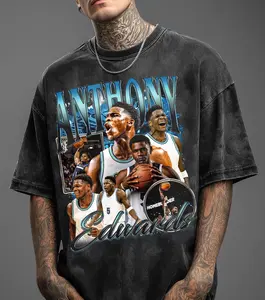 Anthony Edwards Vintage Bootleg Shirt, Minnesota Basketball Graphic Tee, Ant Edwards Sweatshirt, Unisex Wash Shirt, Fan Apparel Hoodie, Gift for him, Gift for her