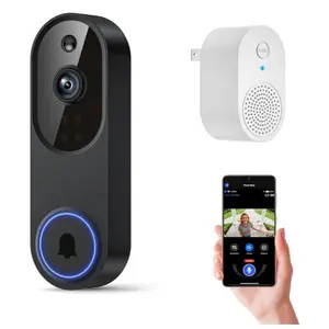 1080P HD Smart Video Doorbell Camera – Wireless Battery Powered | IR Night Vision | AI Motion Detection | Two-Way Audio | Real-Time Mobile Monitoring | Cloud Storage Support