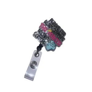 Glitter badge reel