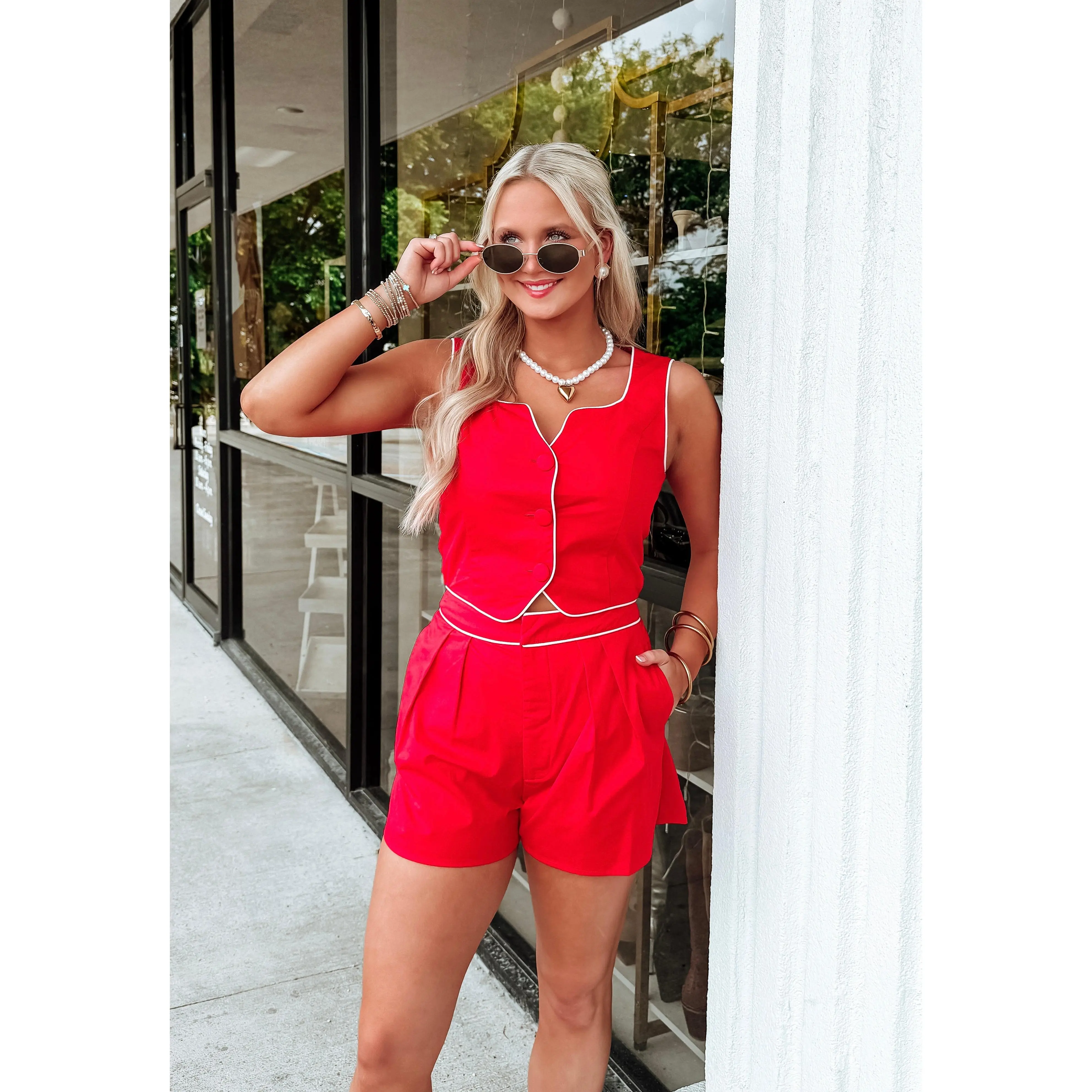 Red Hot Energy Cropped Top