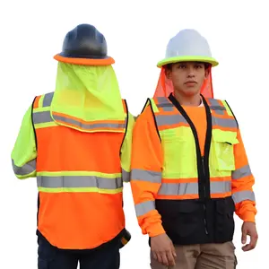Premium Safety Vest with Reflective Straps and Pockets - High Visibility