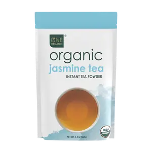 ONE ORGANIC Jasmine Instant Tea Powder USDA Certified Pure Tea Sugar Free Hot or Cold Beverage