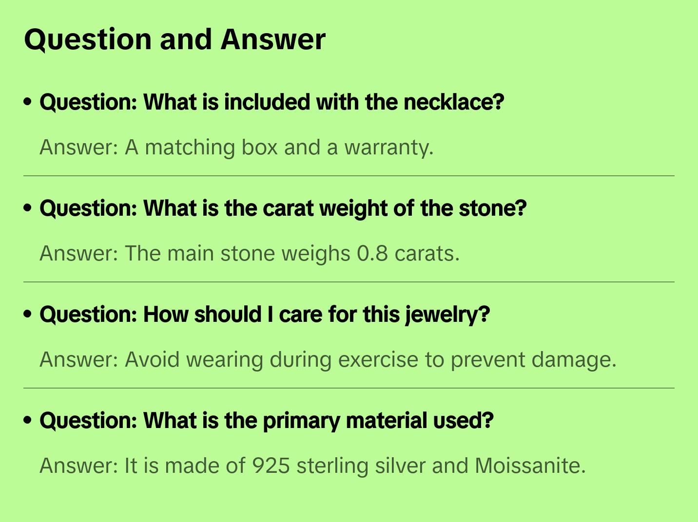 Moissanite 925 Sterling Silver Heart Shape Necklace