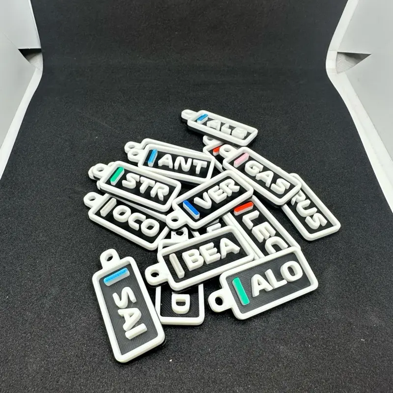 Custom Formula One Keychains & Jet Tags – Personalized with Your 3-5 Letter Combo!