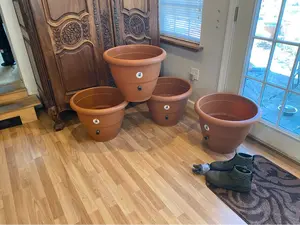 20-inch 4 Planter Food Kit for Efficient Plant Growth & Gardening Self-watering for Bulbs Annuals Perennials Herbs & Flowering Plants