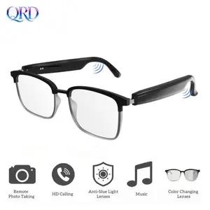 Smart Wireless Music Glasses with Blue Light Protection, Color Changing Lenses for Music & Talking, Ideal Gift for Men & Women