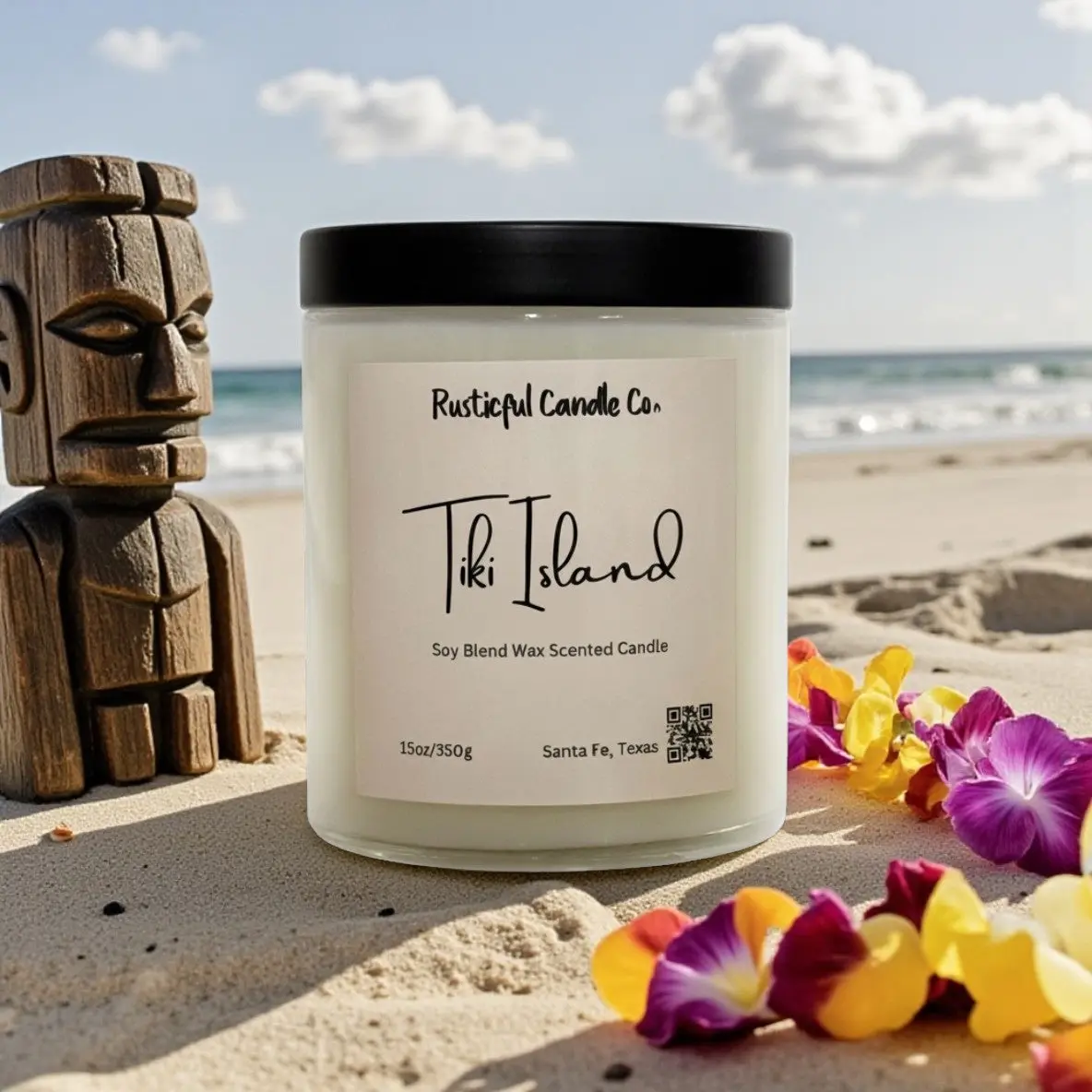 Tiki Island 2 Wick Scented Candle