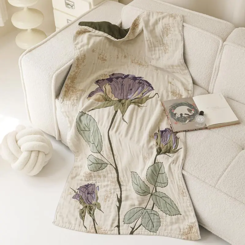 Floral Pattern Bath Towel, Soft Super Absorbent Towel, Water Absorbent Towel, Breathable Towel, Decorative Towels, Body Towels for Home Bathroom, Bedroom, Car, Air-conditioned Room, Gift for Friend, Flower