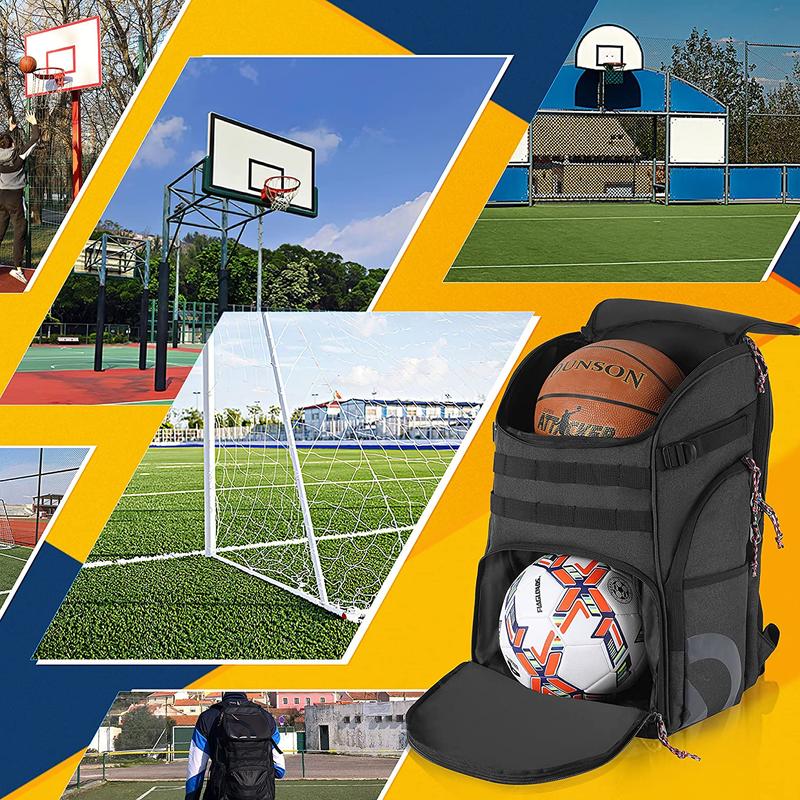 Basketball Backpack Large Sports Bags with Separate Ball holder & Shoes compartment, Best for Basketball, Soccer, Gym